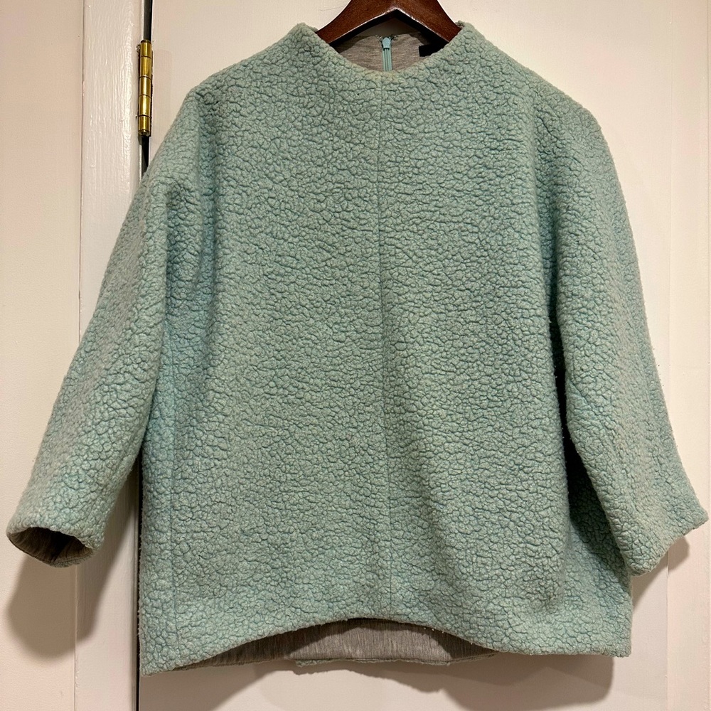 Tibi Boucle ling sleeve shirt